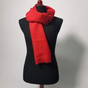 NWOT Vintage Fendi Red Wool Scarf